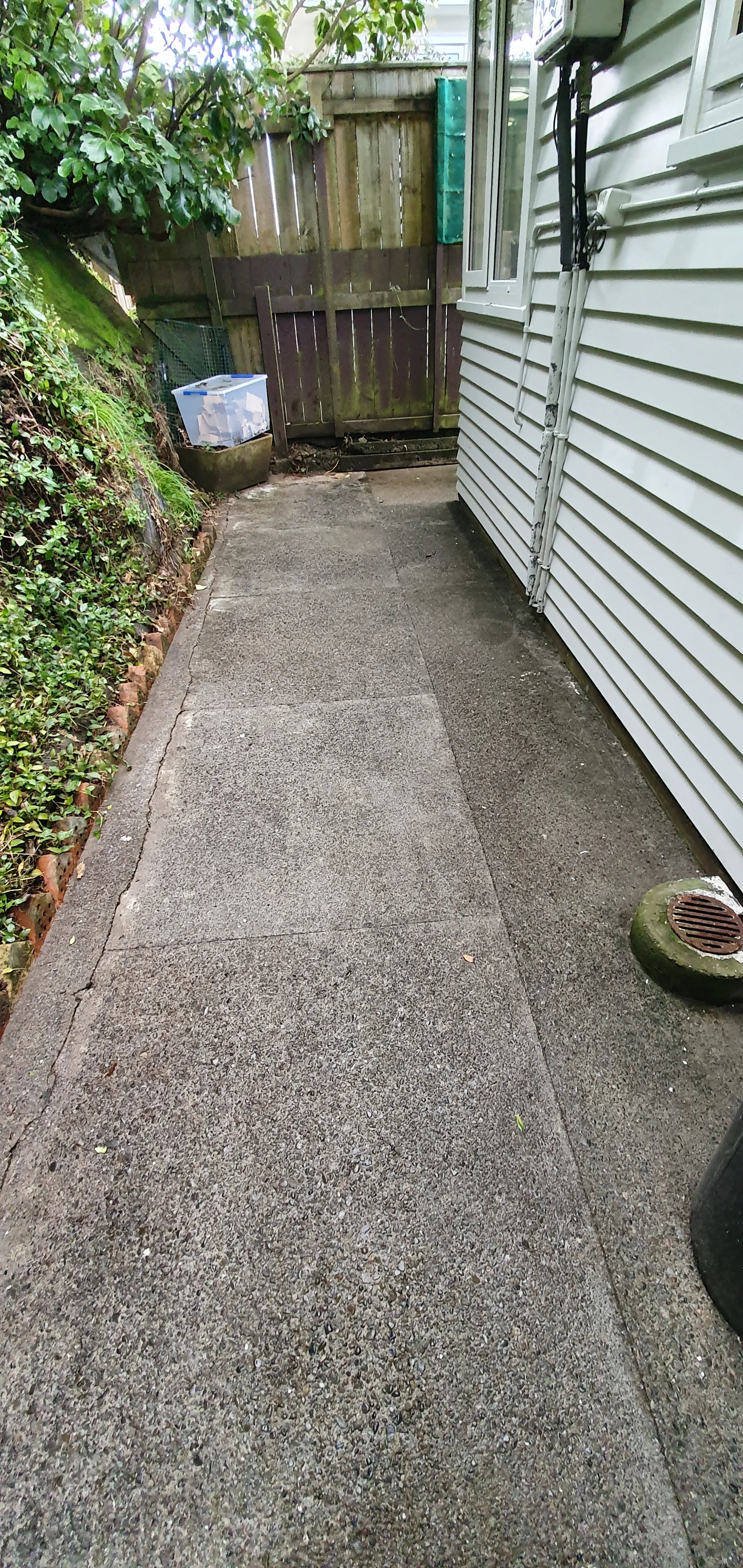 After Behind House Wash